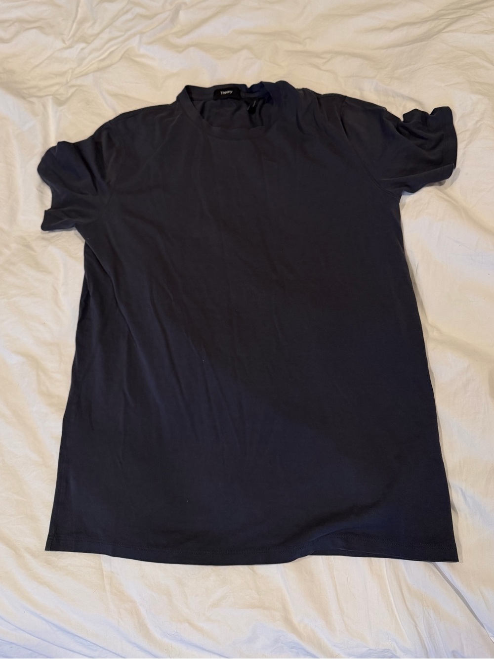 Theory Men's Dark Navy Short-Sleeve Crewneck Tee
